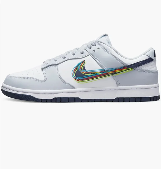 Кросівки чоловічі Nike Dunk Low 3D Swoosh Grey Dv6482-100