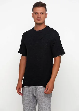 Футболка мужская Nike Jsw Wings Lite S/S Fleece Crew Black Ah4874-032