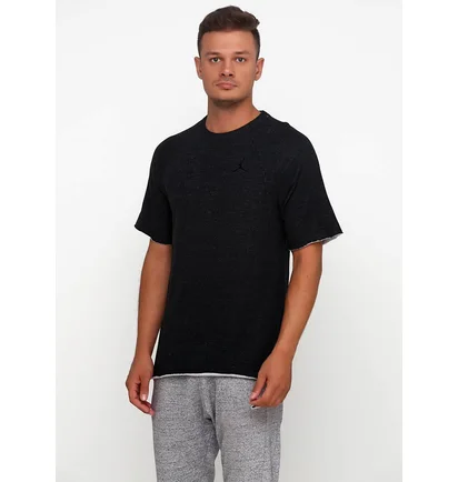Футболка мужская Nike Jsw Wings Lite S/S Fleece Crew Black Ah4874-032