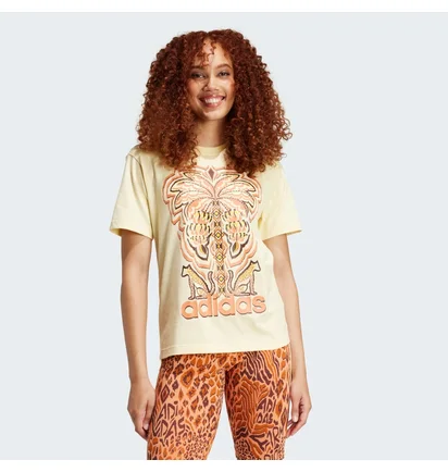 Футболка жіноча Adidas X Farm Rio Graphic T-Shirt Yellow IV9759