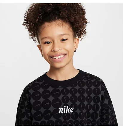 Свитшот детский Nike Sportswear Club Fleece Black/Grey HF8209-010