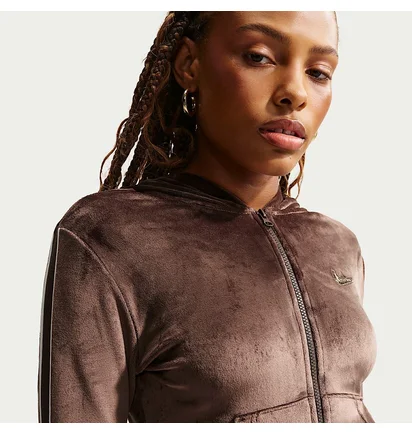 Толстовка жіноча Nike Sportswear Full-Zip Brown IQ0678-237