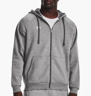 Толстовка мужская Under Armour Hooded Sweatshirt Ua Rival Fleece Fz Hoodie-Gry Grey 1379767-025