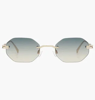 Сонцезахисні окуляри CAROLINA LEMKE BERLIN Light Blue/Gold CL3164-С1