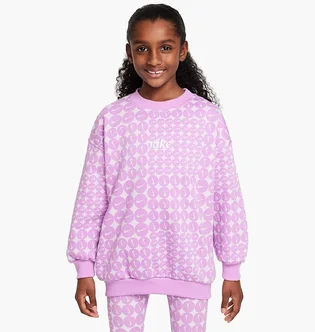Світшот дитячий Nike Sportswear Club Fleece Oversized Crew-Neck Pink HF8209-532