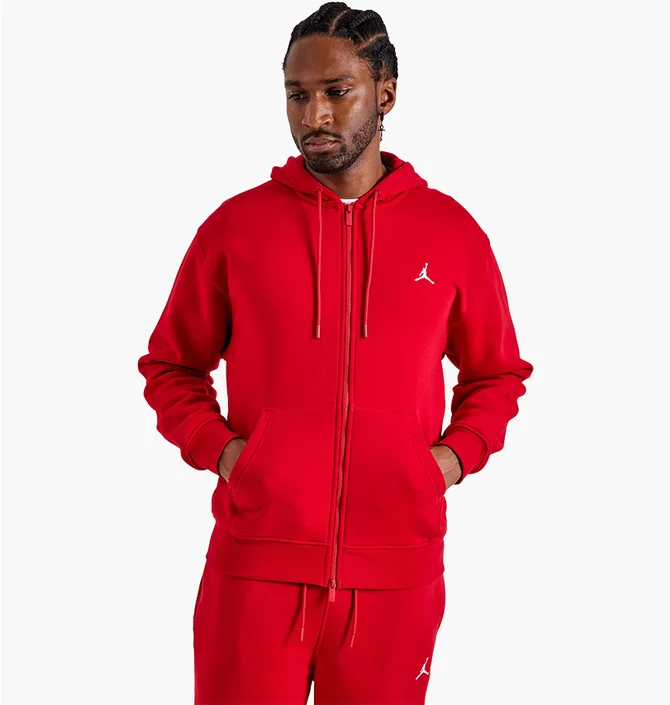 Толстовка мужская Air Jordan Brooklyn Full-Zip Fleece Hoodie Red FV7289-687