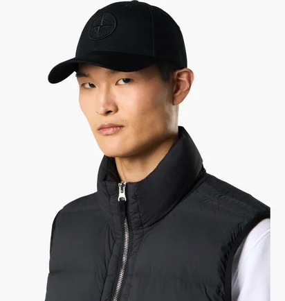 Кепка чоловіча Stone Island Embroidered Logo Cap Black K2S159100013S0248-V0029