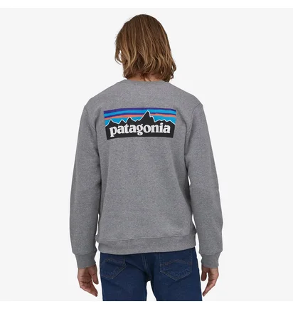 Свитшот мужской Patagonia Fitz Roy Icon Uprisal Crew Sweatshirt Gravel Heather Grey Glh39667