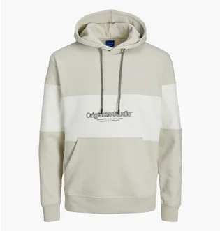 Худі чоловіче Jack & Jones Jorlakewood Bf Ln Beige 12246802-MOONBEAM