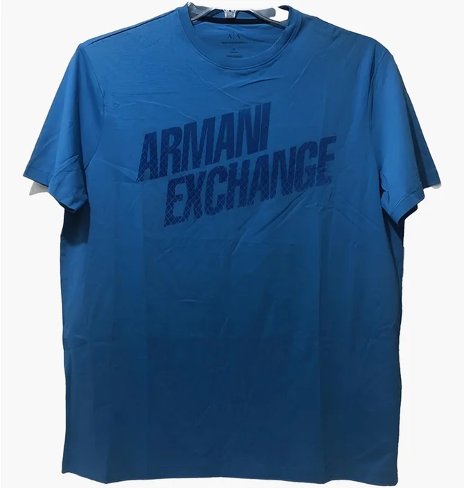 Футболка мужская Armani Exchange Asv Cotton A Line Pocket Blue 6DZMJC-ZJXHZ-1116