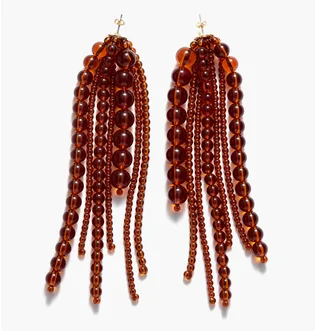 Серьги Cascade Glass-Bead Earrings Brown 1227556001