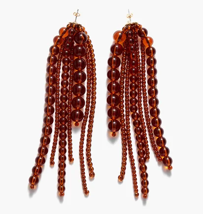 Серьги Cascade Glass-Bead Earrings Brown 1227556001