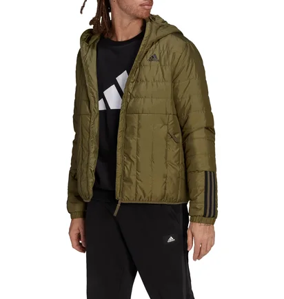 Пуховик мужской Adidas Hooded Jacket Terrex Itavic L Ho Jkt Olive GT1685
