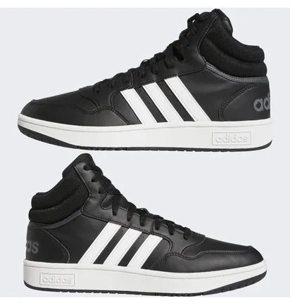 Кросівки чоловічі Adidas Hoops 3.0 Mid Classic Vintage Shoes Black Gw3020