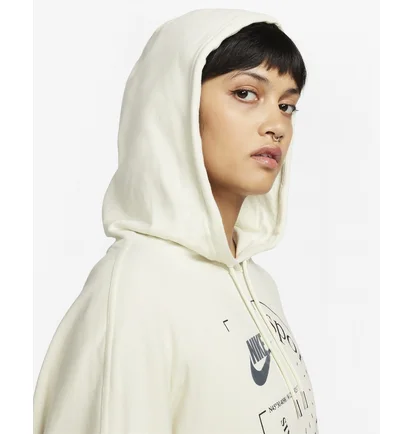 Худі жіноче Nike Sportswear Oversized French Terry Pullover Hoodie Beige FN7695-020