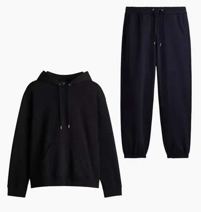 Спортивний костюм чоловічий H&M Loose Fit Black 1099732001