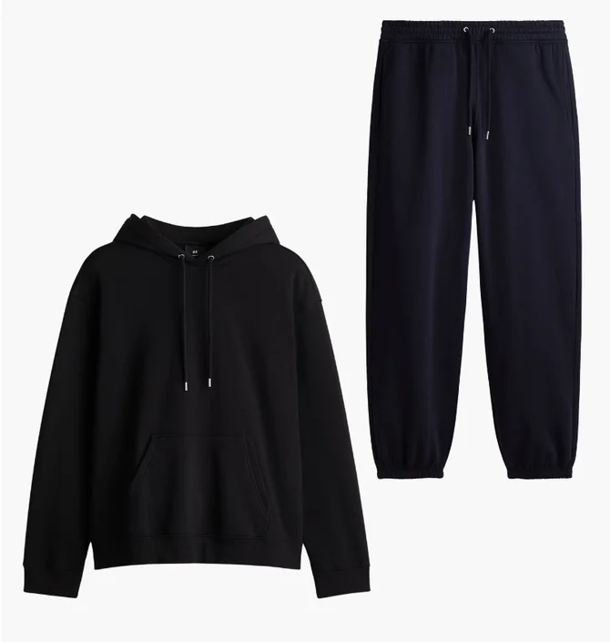 Спортивний костюм чоловічий H&M Loose Fit Black 1099732001