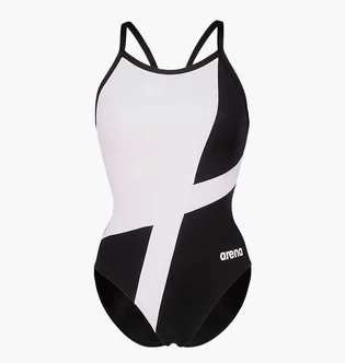 Купальник жіночий Arena Diamond Swimsuit Lightdrop Bac 42 Black/White 007757-510