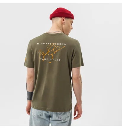 Футболка мужская Air Jordan T-Shirt M J Flt Ess Jdn Air Gfx Crew Olive DH8968-222
