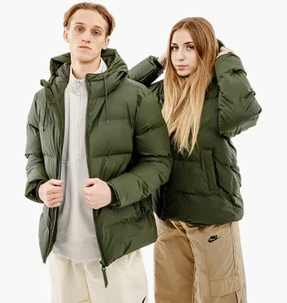 Пуховик унісекс Rains Jackets Green 1506-GREEN