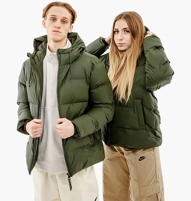 Пуховик унисекс Rains Jackets Green 1506-GREEN
