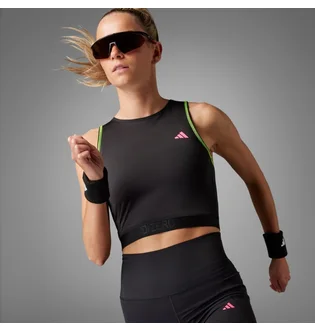 Топ жіночий Adidas Adizero Running Crop Tank Top Black IL1372