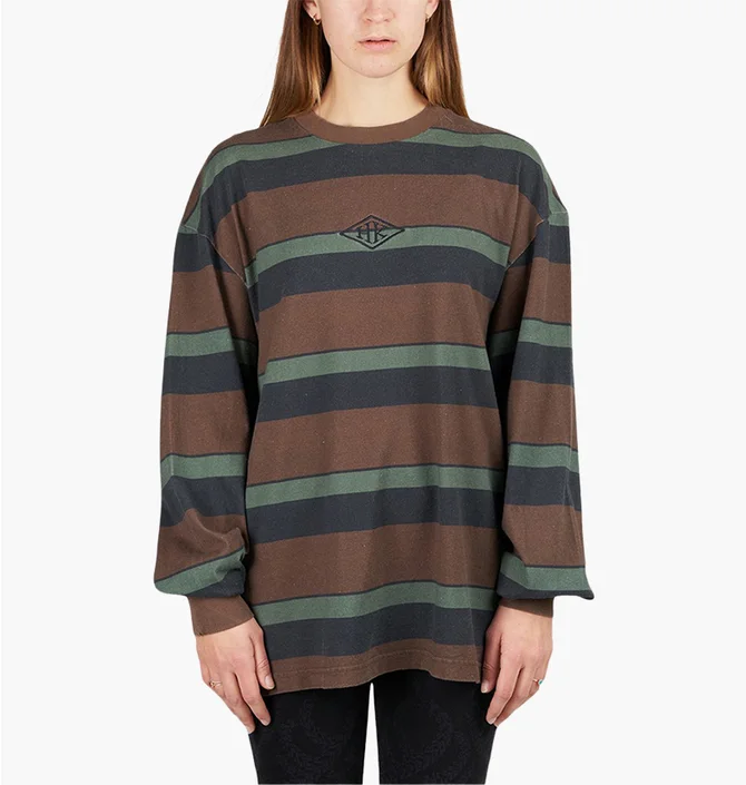Лонгслів жіночий Han Kjobenhavn Boxy Tee Long Sleeve Brown F-130668