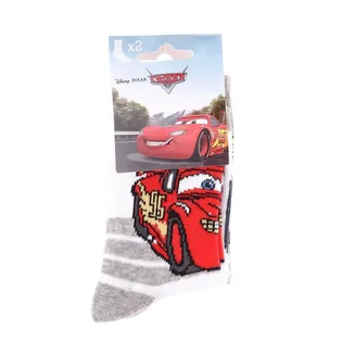 Носки детские Disney Cars Mc Queen + Coupe/Lightning 2P White/Grey 83896715-4