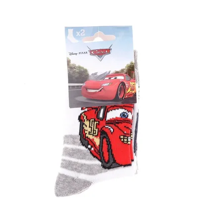 Носки детские Disney Cars Mc Queen + Coupe/Lightning 2P White/Grey 83896715-4