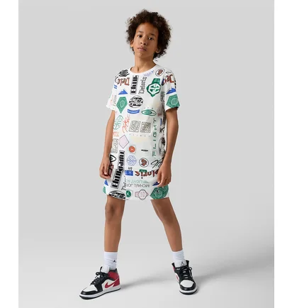 Шорты детские Air Jordan Essentials French Terry Printed White 95D743-782