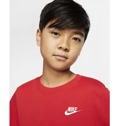 Футболка детская Nike B Nsw Tee Emb Futura Red AR5254-657