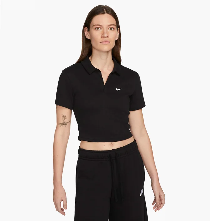 Поло женское Nike Sportswear Essential Black Dv7884-010