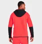 Толстовка чоловіча Nike Sportswear Tech Fleece Taped Full-Zip Hoodie Red/Black Dv0537-696