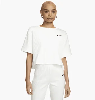 Футболка жіноча Nike Nsw Rib Jrsy Ss Top White DV7870-133