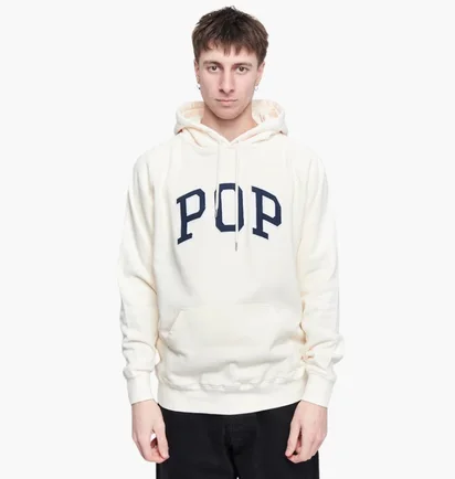 Худи мужское Pop Trading Company Arch White POPSS23_01-006