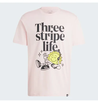 Футболка мужская Adidas Positivity Graphic Pink IZ1725