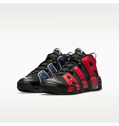 Кроссовки детские Nike Air More Uptempo 96 Gs Split Black/Red DM0017-001