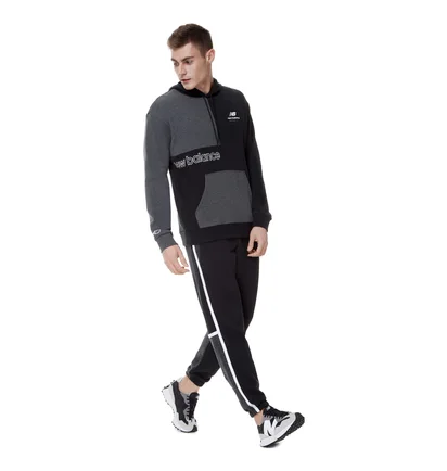 Худи мужское New Balance Nb Athletics Renew Askew Hoodie Black/Grey Mt21551Bk