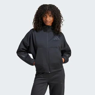 Толстовка жіноча Adidas Z.N.E. Full-Zip Hoodie Black JE7848