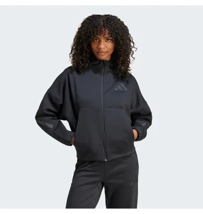 Толстовка женская Adidas Z.N.E. Full-Zip Hoodie Black JE7848
