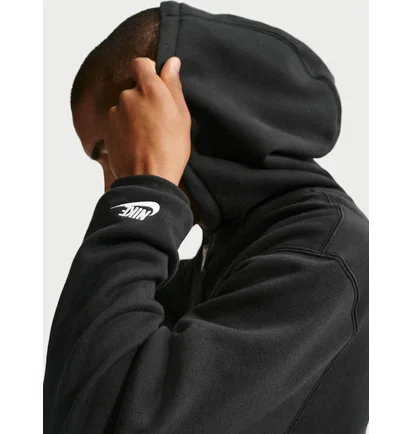 Толстовка мужская Nike Sportswear Club Full-Zip Fleece Black IO9616-010
