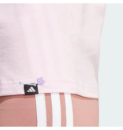 Футболка женская Adidas WomenS Lounge Mini Graphic Pink JN8262