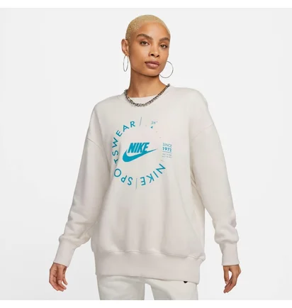 Світшот жіночий Nike Sportswear Phoenix Fleece Oversized Crewneck Sweatshirt Beige FD4234-030