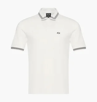 Поло мужское Armani Exchange Core Basics White XM002343-AF10366-U0009