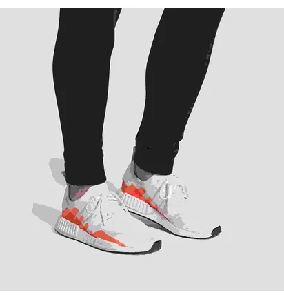Кроссовки унисекс Adidas Nmd R1 White Ee5083