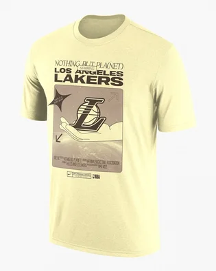 Футболка мужская Nike T-Shirt Los Nba Angeles Lakers Yellow FJ0647-744