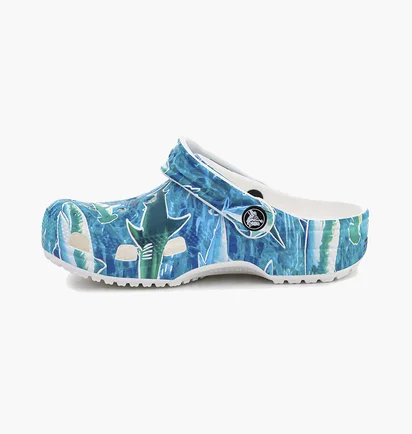 Тапочки детские Crocs Classic Party Light Blue 207826-941