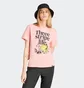 Футболка жіноча Adidas Playera Positivity Estampada Peach IX6456