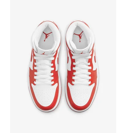 Кроссовки женские Nike 1 Mid Syracuse W Orange/White BQ6472-116
