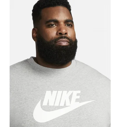 Свитшот мужской Nike Sportswear Club Fleece Graphic Crew Grey Dq4912-063